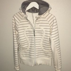 Lululemon Scuba hoodie Striped Full Zip Hooded Jacket